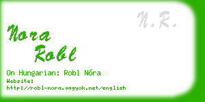 nora robl business card